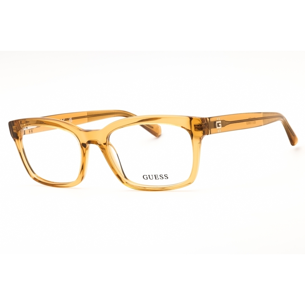 NWT Guess GU50252 Yellow Rectangle 55mm Eyeglasses